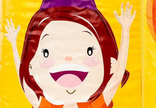 Multiplay Happy Party springkussen met een glijbaan bestellen voor kinderen. Koop opblaasbare springkussens online bij JB Inflatables Nederland