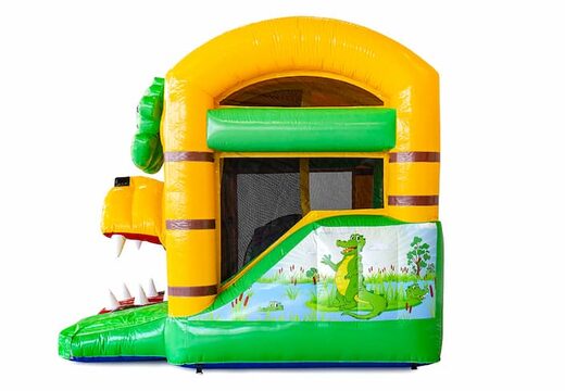 Bestel mini opblaasbare jungleworld luchtkussen met glijbaan voor kinderen. Koop opblaasbare luchtkussens online at JB Inflatables Nederland 