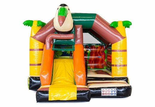 Opblaasbare slide combo amazone springkussen te koop voor kinderen. Koop nu springkussens met glijbaan bij JB Inflatables Nederland