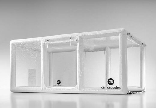 opblaasbare Showcase car capsule om voertuig in te zetten kopen in het wit