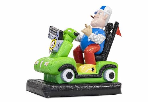 Opblaas Abraham pop blikvanger scootmobiel te koop voor verjaardag 50 jubilaris bij JB Inflatables