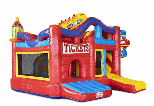 Bestel medium opblaasbare achtbaan springkasteel met glijbaan voor kinderen. Koop opblaasbare springkastelen online at JB Inflatables Nederland 