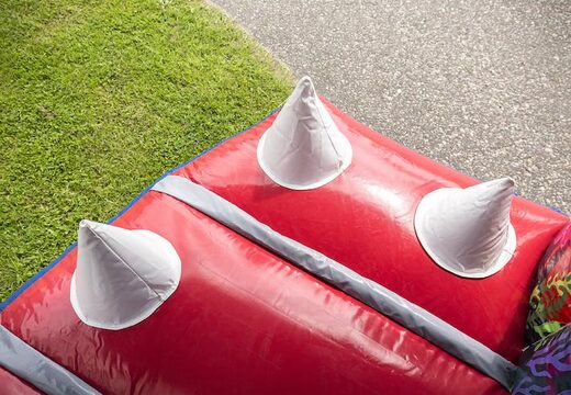 Mini run 8m haai stormbaan met 3D-objecten voor kinderen kopen. Bestel opblaasbare stormbanen nu online bij JB Inflatables Nederland