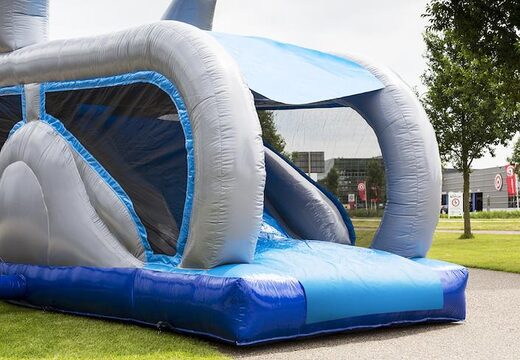 Mini run haai 8m opblaasbare stormbaan kopen voor kids. Bestel opblaasbare stormbanen nu online bij JB Inflatables Nederland