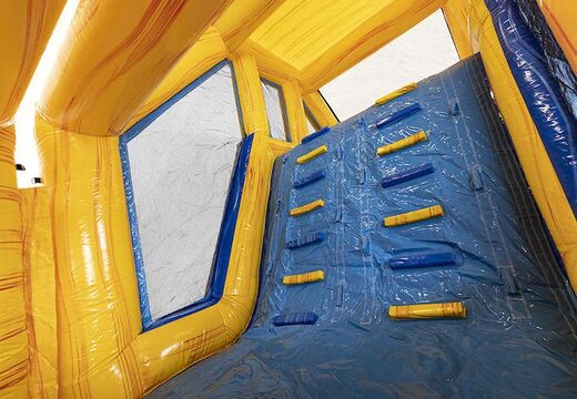 Koop modulaire 13.5m lange stormbaan in marble thema met passende 3D objecten voor kids kopen. Bestellen opblaasbare stormbanen nu online bij JB Inflatables Nederland
