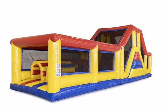 Stormbaan 13.5 meter lang in thema standaard met passende 3D objecten bestellen voor kids. Koop opblaasbare stormbanen nu online bij JB Inflatables Nederland