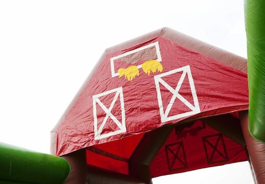 17 meter brede opblaasbare stormbaan in thema boerderij voor kinderen bestellen. Koop opblaasbare stormbanen nu online bij JB Inflatables Nederland