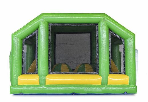 Koop modulaire 19m lange stormbaan in krokodil thema met passende 3D objecten voor kids. Bestellen opblaasbare stormbanen nu online bij JB Inflatables Nederland