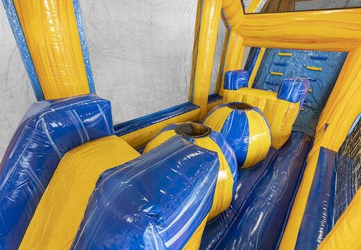 Modulaire 19 meter marble stormbaan met passende 3D objecten en dubbele parcours in verschillende thema's voor kids bestellen. Koop opblaasbare stormbanen nu online bij JB Inflatables Nederland