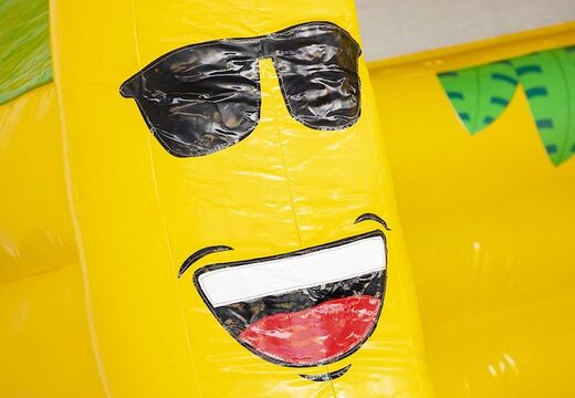 Opblaasbaar standaard luchtkussen met bananen en apen erop te koop voor kinderen