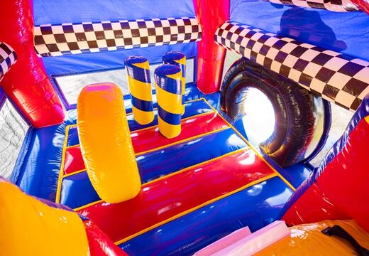 Multiplay super inflatable in formule 1 thema met raceauto bovenop kopen voor kinderen 