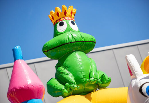 Multiplay Super opblaasbaar luchtkussen met unicorn 3d objecten erop en veel kleur te koop voor kinderen