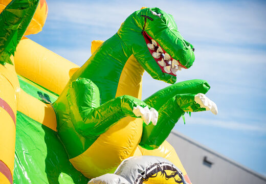 Luchtkussen multiplay super dino thema met spring gedeelte en glijbaan kopen voor kinderen