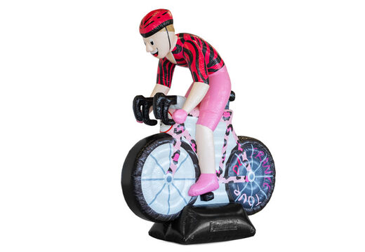 Opblaas Sarah pop wielrenster te koop