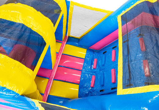 Bestel 13 meter lange opblaasbare Flamingo stormbaan voor kinderen. Koop opblaasbare stormbanen nu online bij JB Inflatables Nederland