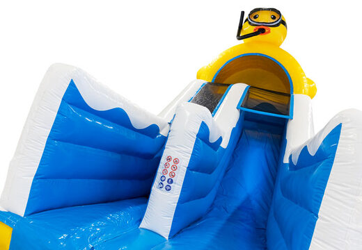 Haal uw Rubber Duck 4 in 1 glijbaan voor kinderen nu online. Bestel opblaasbare glijbanen bij JB Inflatables Nederland