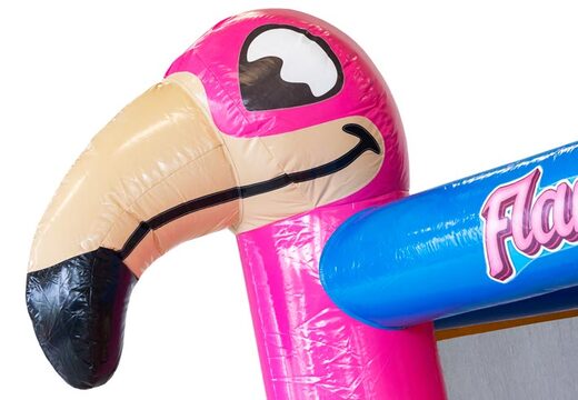 Roze flamingo thema op springkussen Multi Slide