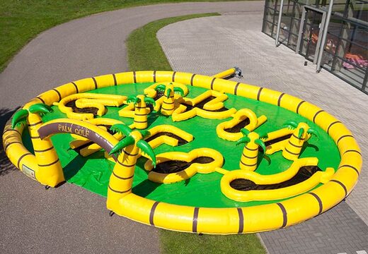 Golven op een springkussen spel