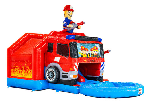 Slide combo Dubbelslide Springkussen Brandweer thema kopen bij JB 