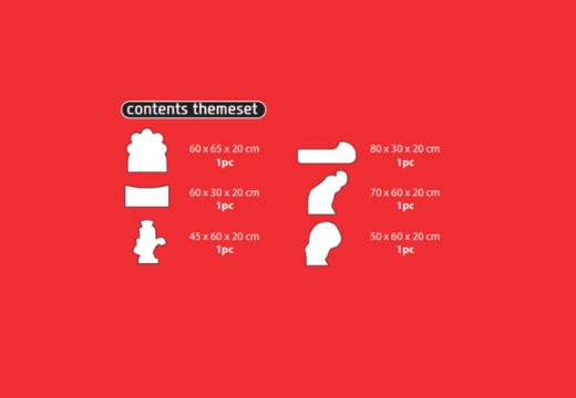 Inhoud van Softplay Themaset in Rollercoaster thema online bestellen bij JB