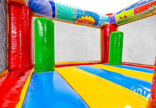 Opblaasbare Midi Bounce Comic springkussen in Comic thema, ideaal voor evenementen en feesten